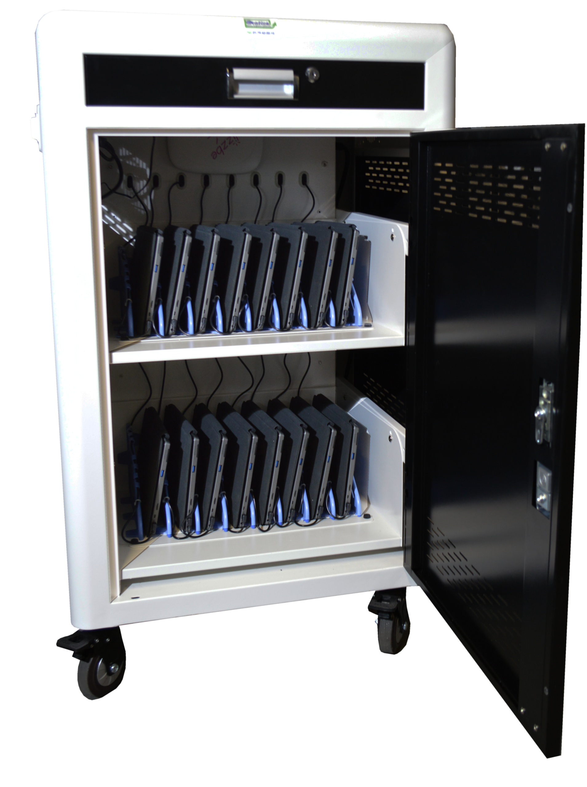 Chariot multimédia pour stocker et charger 16 tablettes