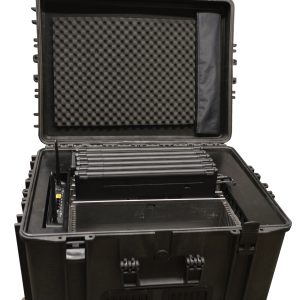 Valise multimédia pour transporter, charger, stocker et synchroniser 10 PC portables