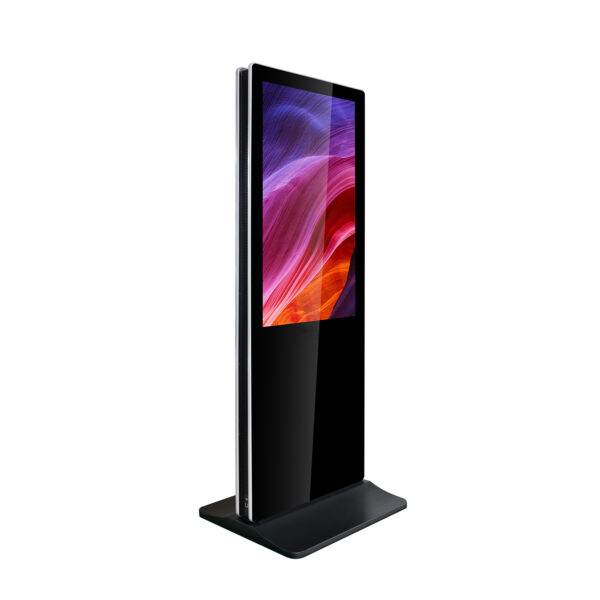 Totem vidéo double face 43'' tactille. FULL HD. 500 cd indoor