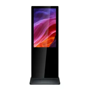 Totem vidéo double face 43'' tactille. FULL HD. 500 cd indoor