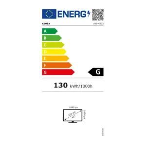 Totem vidéo pliable 43'' blanc. FULL HD. 500 cd indoor