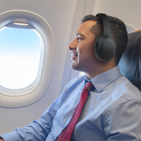 Casque multimédia stéréo Bluetooth 6.0 Sound Wave, ANC, AUX 3,5 mm, autonomie de 15 heures, noir