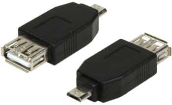 Adaptateur Micro USB mâle vers USB A femelle