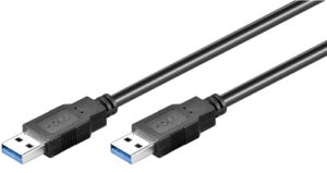 Cordon USB3.0 A vers A M/M Noir