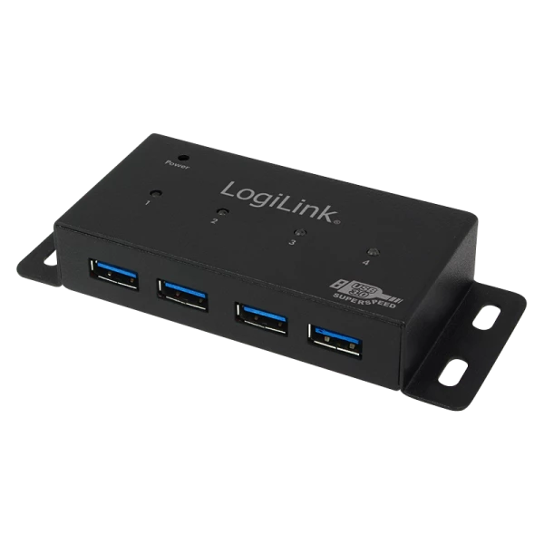 Hub industriel USB3.0 4 ports + alim