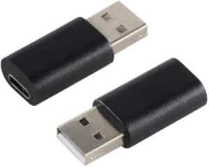 Adaptateur USB2.0 Type-A M vers USB3.1 Type-C F monobloc