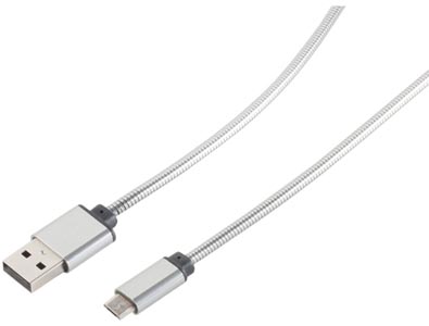 Cordon USB2.0 A vers USB-C 1.00m Métal