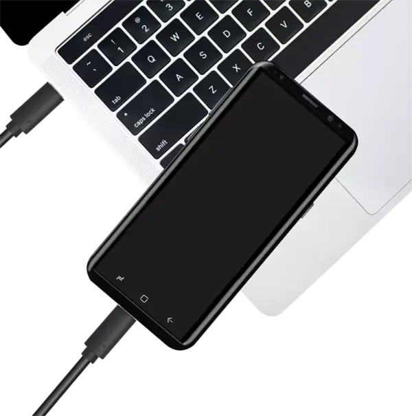 Cordon USB3.2 Type-C M/M, 4K/100W, Noir