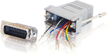 Adaptateur à câbler DB15/RJ45