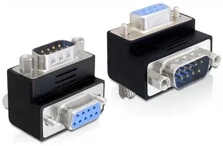 Adaptateur DB9M/F coudé 270°
