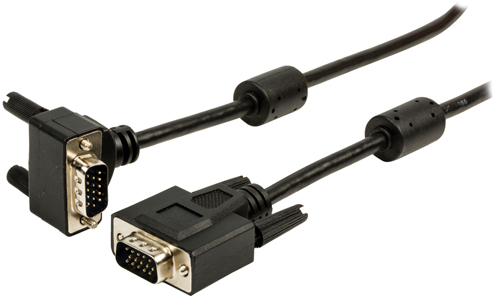 Cordon SVGA HD15M/HD15M coudé 90°