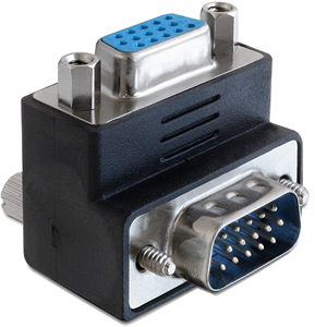Adaptateur VGA M/F coudé