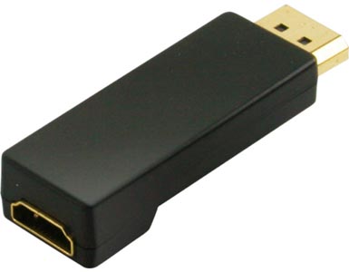 Adaptateur DisplayPort 1.1 M vers HDMI F, monobloc, Noir
