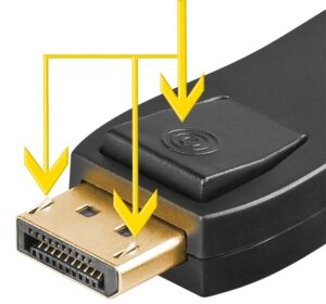 Adaptateur DisplayPort 1.1 M vers HDMI F, monobloc, Noir