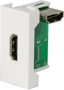 Plastron HDMI F/F 22,5 x 45