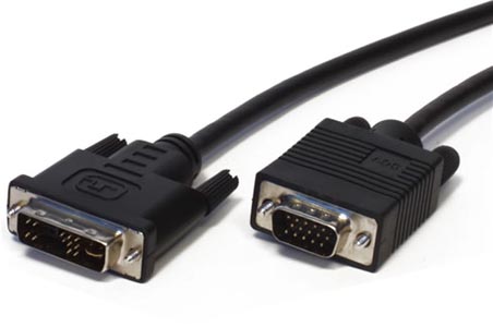 Cordon DVI M /HD15 (VGA)M