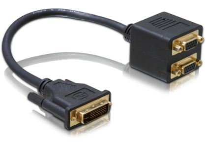 Doubleur DVI M / 2xVGA F 0.20m