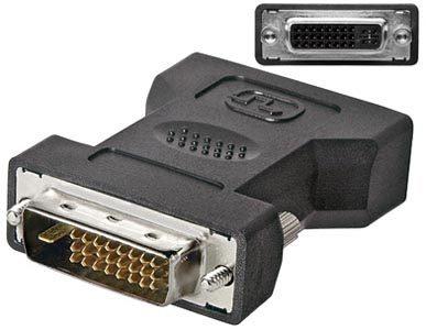 Adaptateur DVI-I F / DVI-D M
