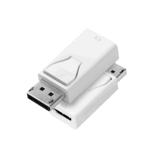 Adaptateur DisplayPort M vers HDMI F, monobloc, Blanc