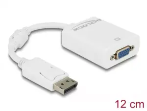 Adaptateur Actif DisplayPort 1.2 M vers VGA F blanc 0.15m