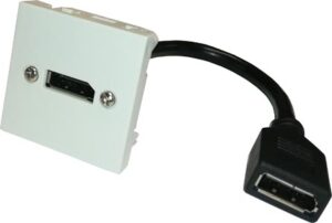 Plastron DisplayPort 1.2 F/F 0.20m