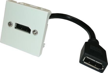 Plastron DisplayPort 1.2 F/F 0.20m