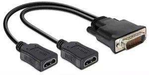 Adaptateur DMS59 M > 2xHDMI F - 0.25m