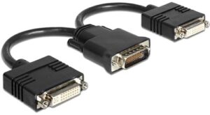 Adaptateur DMS59 M > 2xDVI 24+5 F - 0.20m