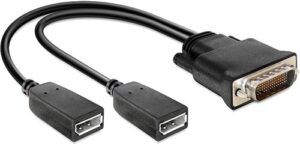 Adaptateur DMS59 M > 2xDisplayPort F - 0.20m