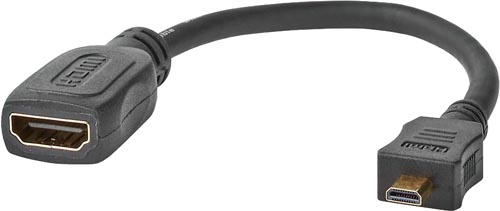 Adaptateur Micro HDMI M / HDMI F - 0.25m