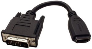 Adaptateur DVI-D (24+1) Mâle >HDMI Femelle 0.15m