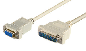 Cordon AT-Modem DB9F/DB25M