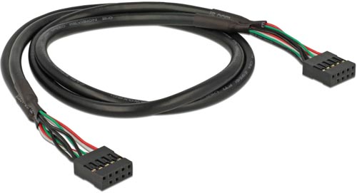 Cordon USB2.0 F/F 10 broches 0.50m - DELOCK 82437