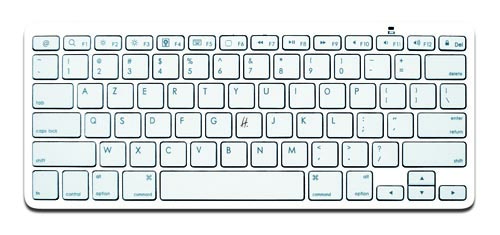 Mini Clavier Bluetooth Blanc