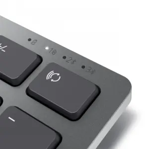 DELL KM7321W clavier Souris incluse RF sans fil + Bluetooth QWERTY US International Gris, Titane