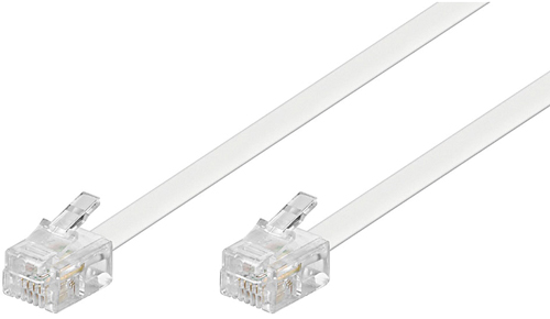Cordon ivoire RJ12/RJ12