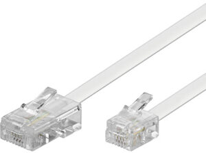 Cordon ivoire RJ45/RJ11
