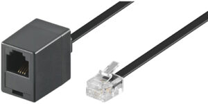 Rallonge noire RJ11/RJ11