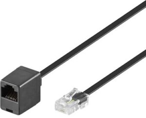 Rallonge noire RJ45/RJ45