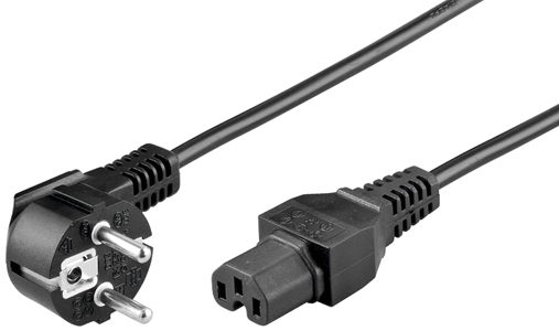 Cordon secteur C15 Noir