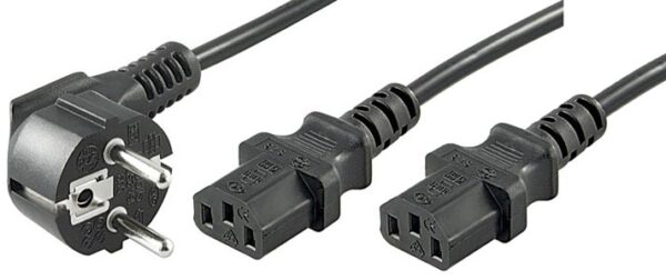 Cordon secteur C13 Y Noir 1.50 m - CP101