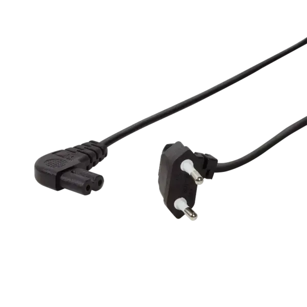 Cordon bipolaire C7 coudé/coudé Noir