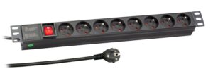 Bandeau d'alimentation 19" 8 prises + inter, Connecteur CEE 7/7