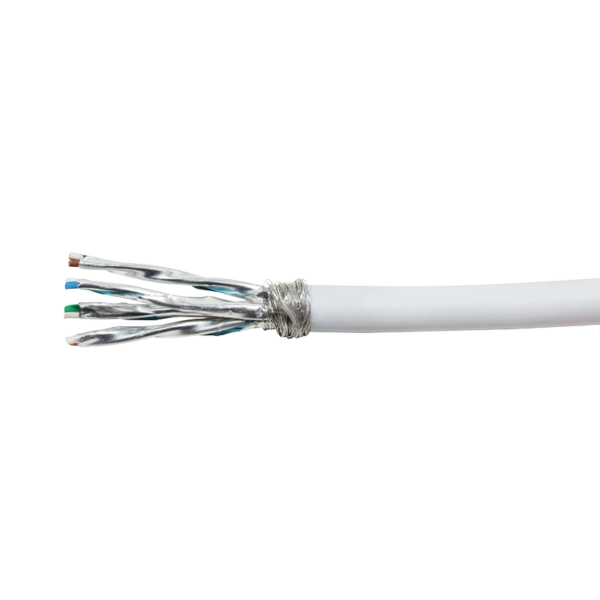Câble 4 paires Cat 7 S/FTP Souple LSOH Blanc Boite de 305m