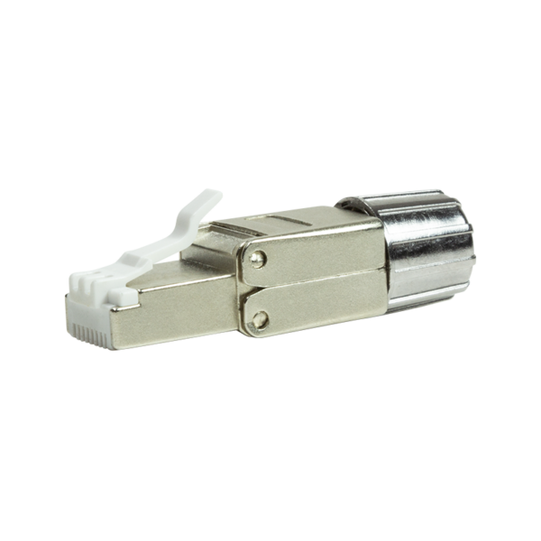 Connecteur Industriel RJ45 Cat8.1 blindé, câble souple et rigide