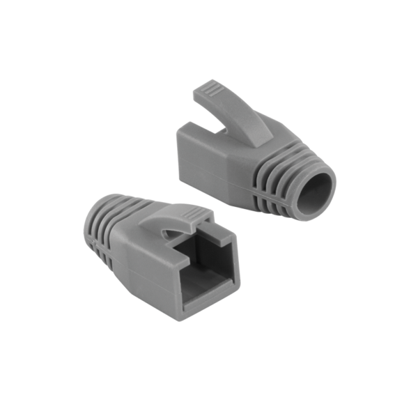 Manchons Snagless RJ45 diamètre 8mm Gris par 10