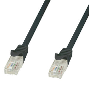 Cordon Snagless RJ45 CAT.5e U/UTP Noir