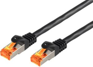 Cordon Extérieur Snagless RJ45 CAT6A S/FTP PE Noir