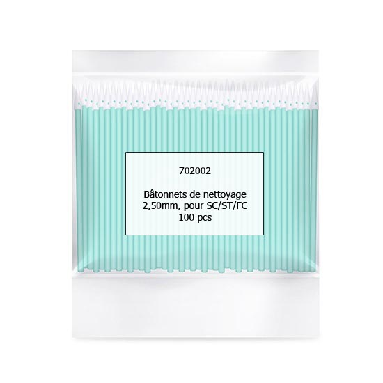 Bâtonnets de nettoyage diamètre 2,5mm, par 100