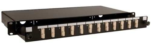 Tiroir Optique 19" pour 12 SC duplex / 12 LC quad